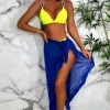 Women CONTINENTAL Swimwear<Amore Amalfi Cobalt Frilled Wrap Cover Up Midi Skirt