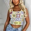 Women FLAM MODE Tops<Beach Party Invites Multi Crochet Knit Vest Top