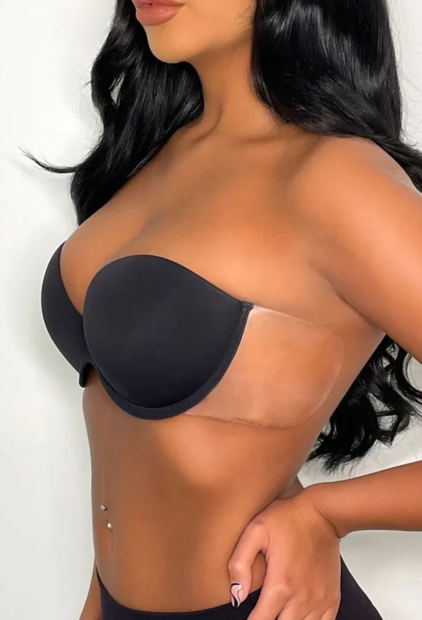 Women PERFECTION BEAUTY Bras & Shapewear<Boost Black Winged Stick On Strapless Backless Push Up Bra