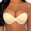 Women PERFECTION BEAUTY Bras & Shapewear<Boost Nude Winged Stick On Strapless Backless Push Up Bra