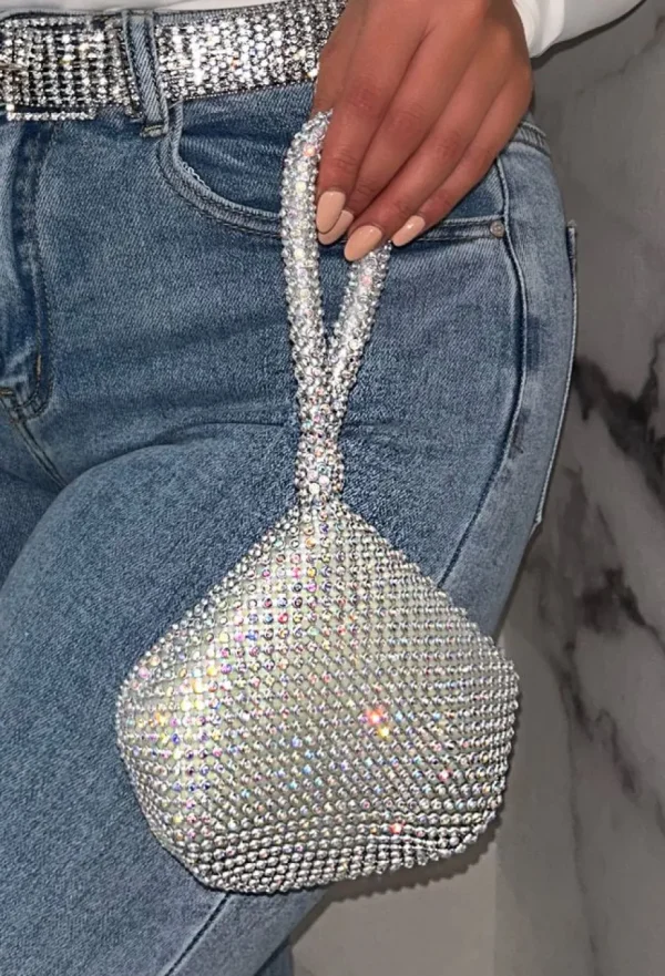 Women KOKO FASHION Gifts<Catch A Glimpse Multi Diamante Pouch Bag