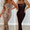 Women SOFT TOUCH Dresses<Cheetah Fever Brown Reversible Backless Maxi Dress