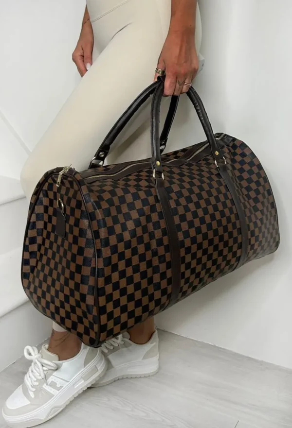 Women SUSEN FASHIONS Gifts<First Class Brown Travel Holdall