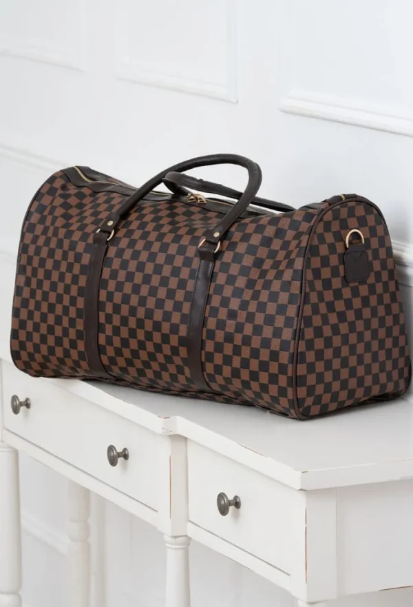 Women SUSEN FASHIONS Gifts<First Class Brown Travel Holdall