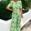 Women VJK Jumpsuits<Fond Of You Multi Floral Printed Tie Waist Jumpsuit