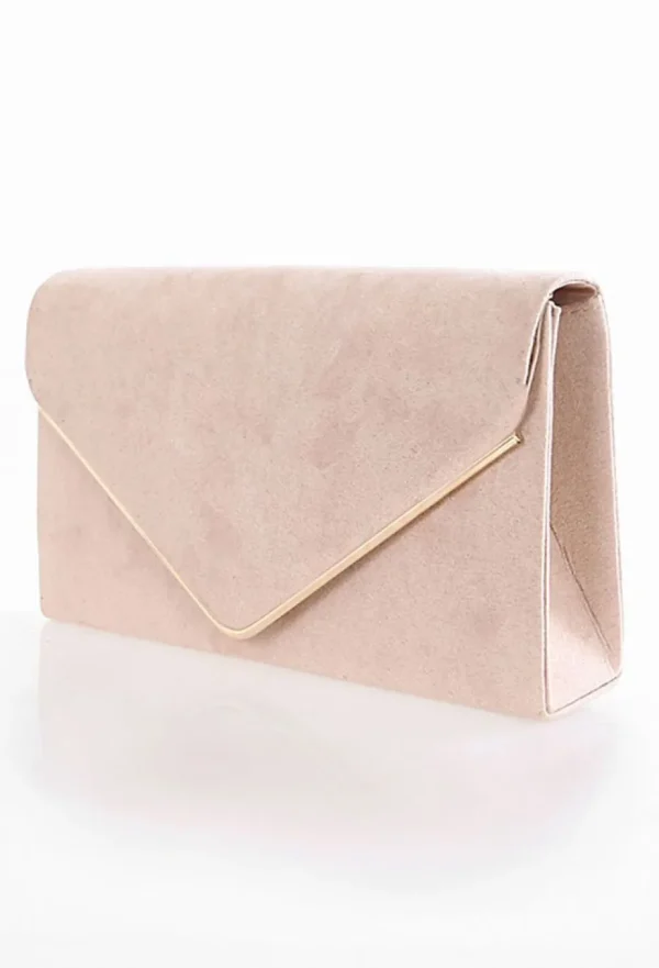 Women KOKO Bags<Hampstead Nude Suede Clutch Bag