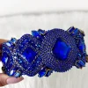 Women Rainbow Hair Accessories<Jewel Majesty Cobalt Rhinestone Headband