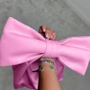 Women GO TOGETHER Bags<Luxe Girl Pink Bow Handle Clutch Bag