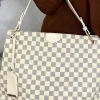 Women KISS KERRY Gifts<Oh So Classy Cream Luxury Monogram Gold Trim Handbag