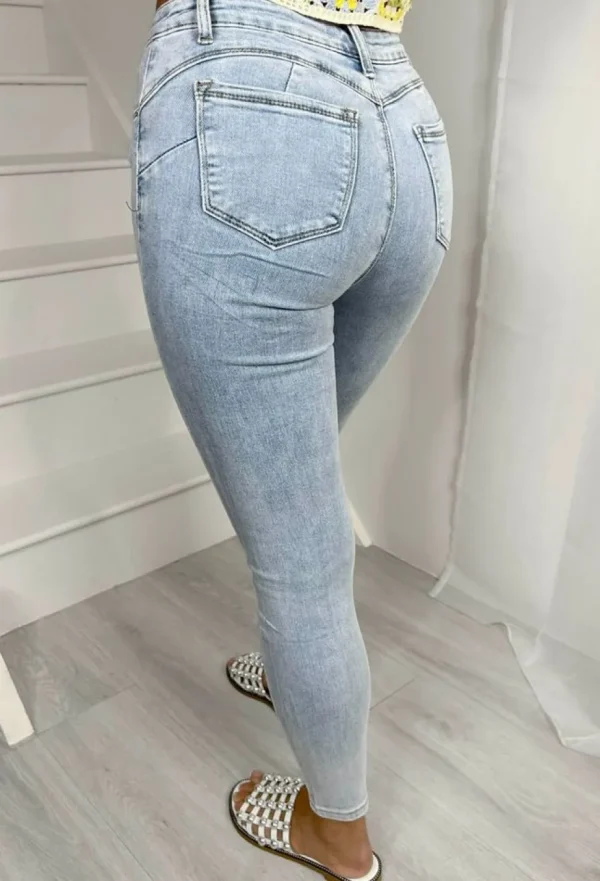 Women Fab Fashion Jeans<Push My Love Light Blue Stretch Push Up Skinny Jeans