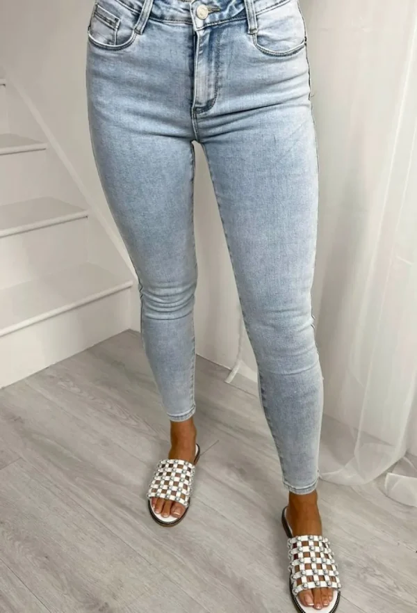 Women Fab Fashion Jeans<Push My Love Light Blue Stretch Push Up Skinny Jeans