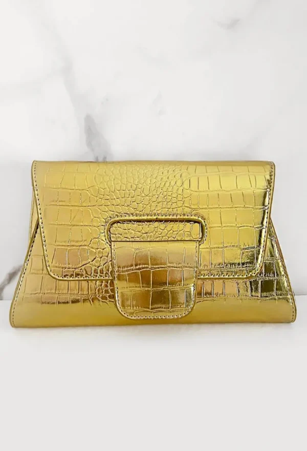 Women Koko Fashion Bags<To Be Seen Gold Clutch Bag