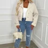 Women CHERRY KOKO Coats And Jackets<Trenched In Love Beige Cropped Trench Jacket