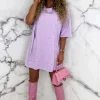 Women CHERRY KOKO Dresses<True Diamond Lilac Gem T-Shirt Dress