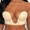 Women PERFECTION BEAUTY Bras & Shapewear<Ultimate Push Up Deep Plunge Nude Backless Stick On Side Panel Bra